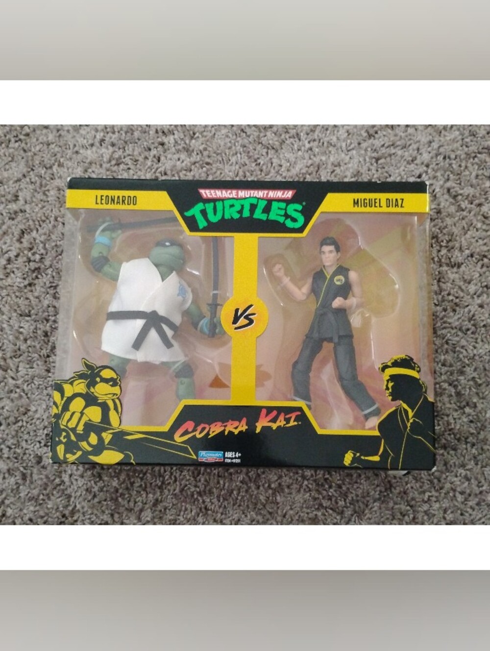 TMNT vs Cobra Kai Leonardo vs Miguel Diaz 2-Pack Action Figures - Playmates NIB